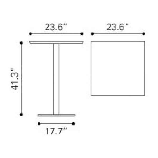 Malmo Bar Table Walnut