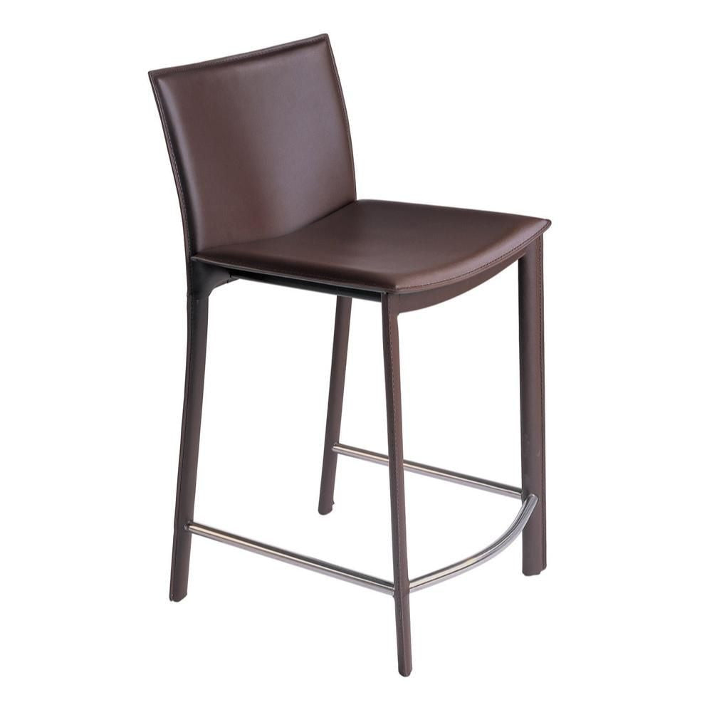Panca Counter Stool 26" Dark Brown
