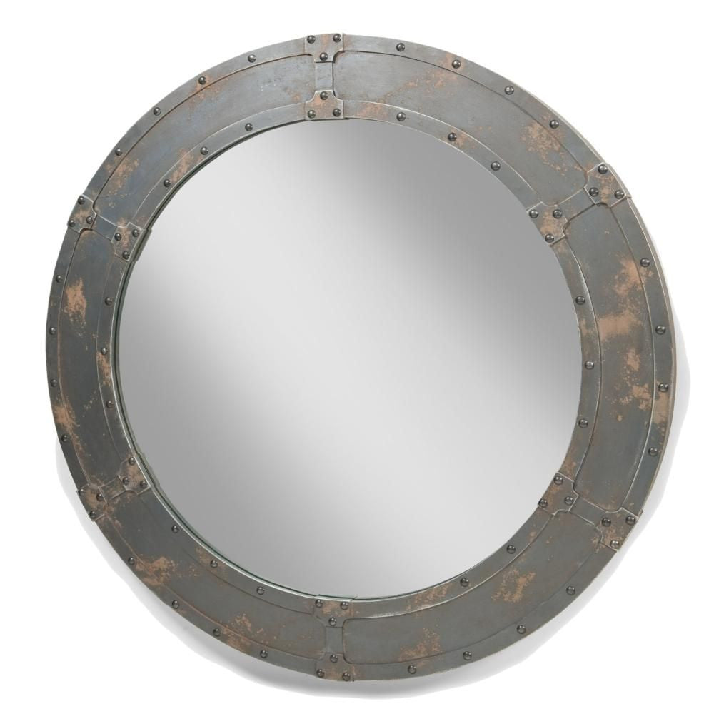 Nautic Mirror Large Dark Brown