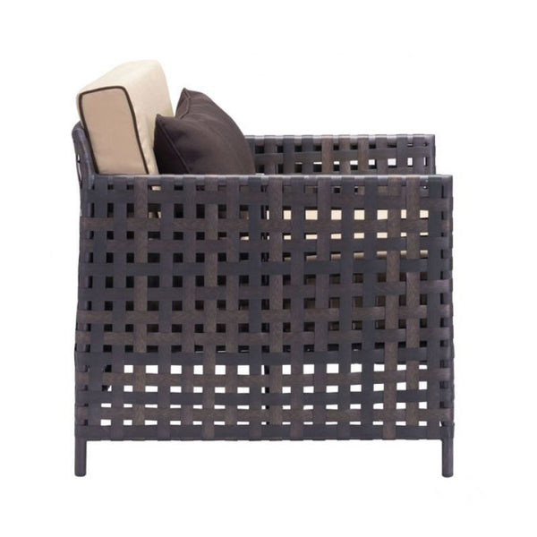 Pinery Arm Chair Brown & Beige