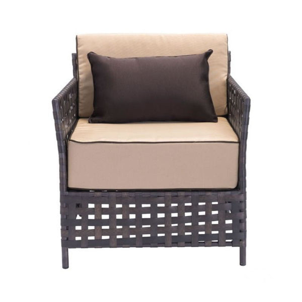 Pinery Arm Chair Brown & Beige