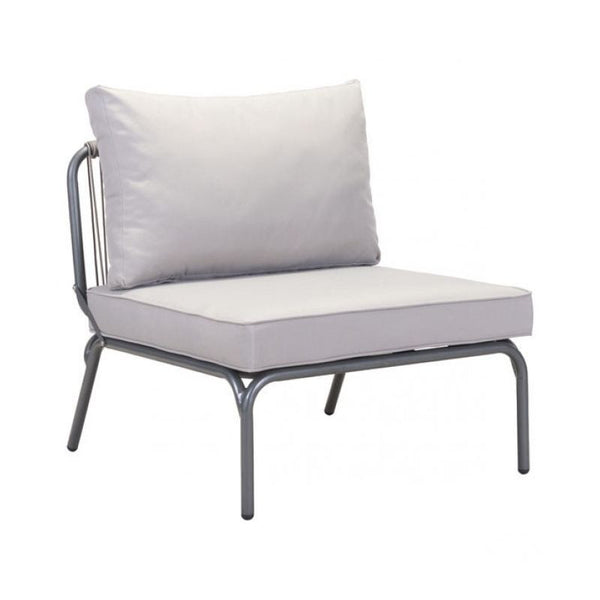 Pier Armless Single Gray