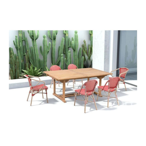 Paris Dining Arm Chair Red&White