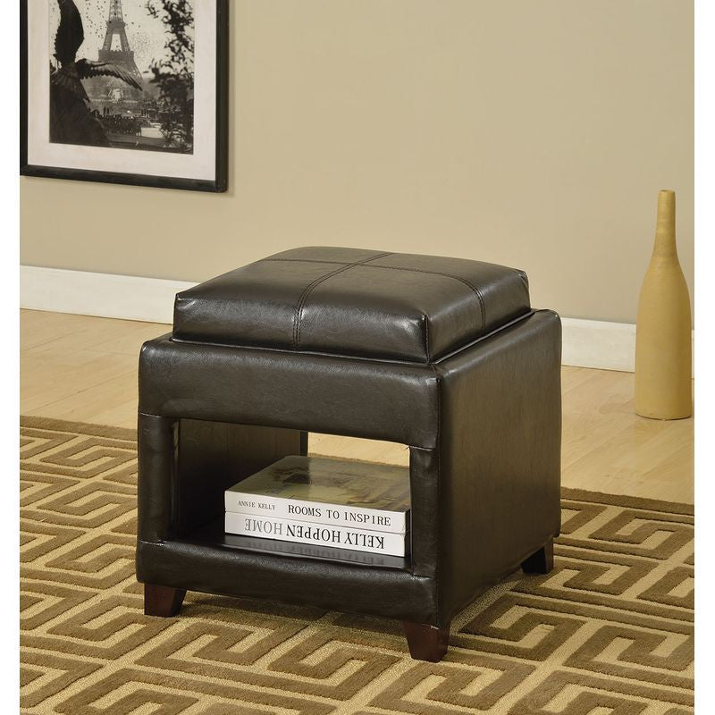 Ottoman WIth Tray by Furniture and Things