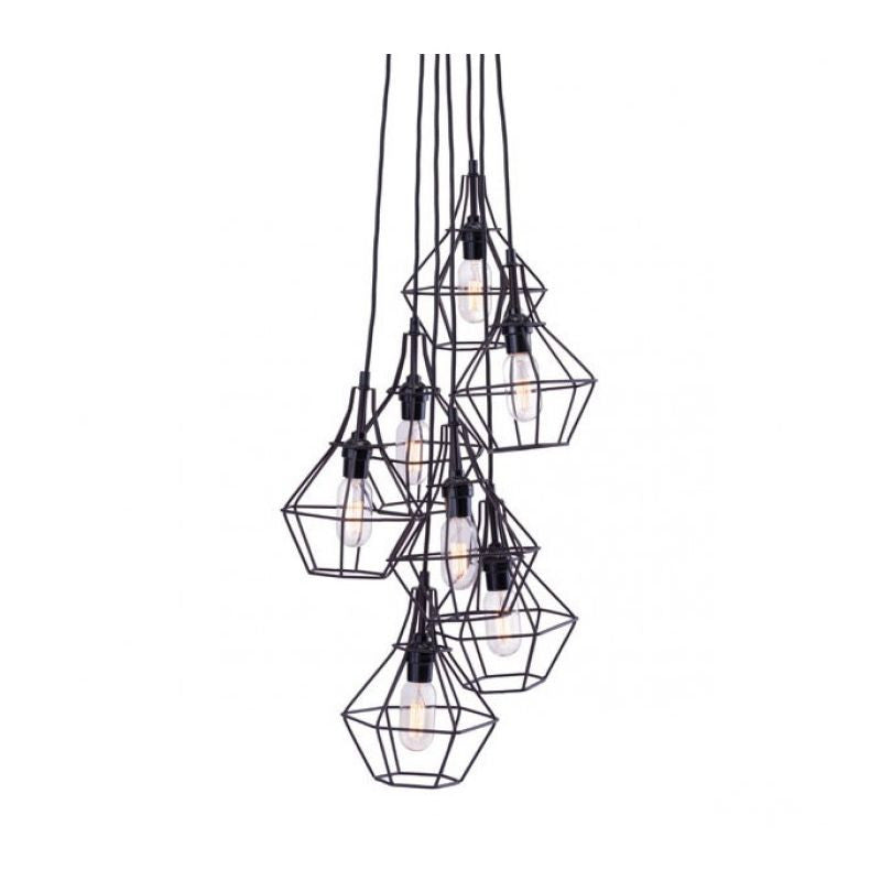 Palmerston Ceiling Lamp Distressed Black