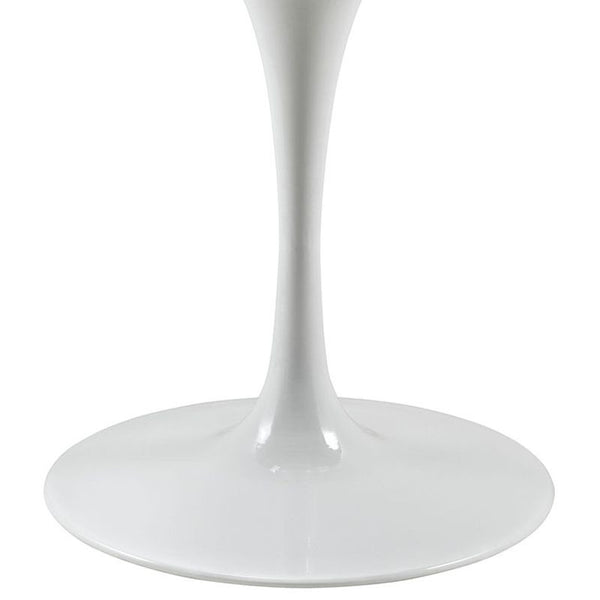 Lippa 47" Wood Top Dining Table in White
