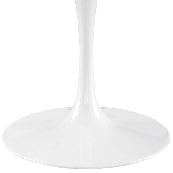 Lippa 60" Artificial Marble Dining Table in White