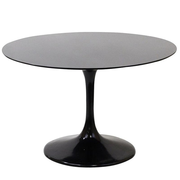 Lippa 40" Fiberglass Dining Table in Black