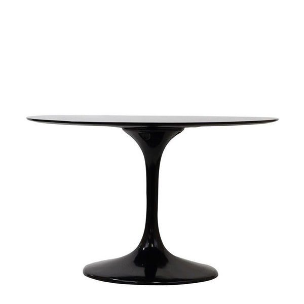 Lippa 40" Fiberglass Dining Table in Black
