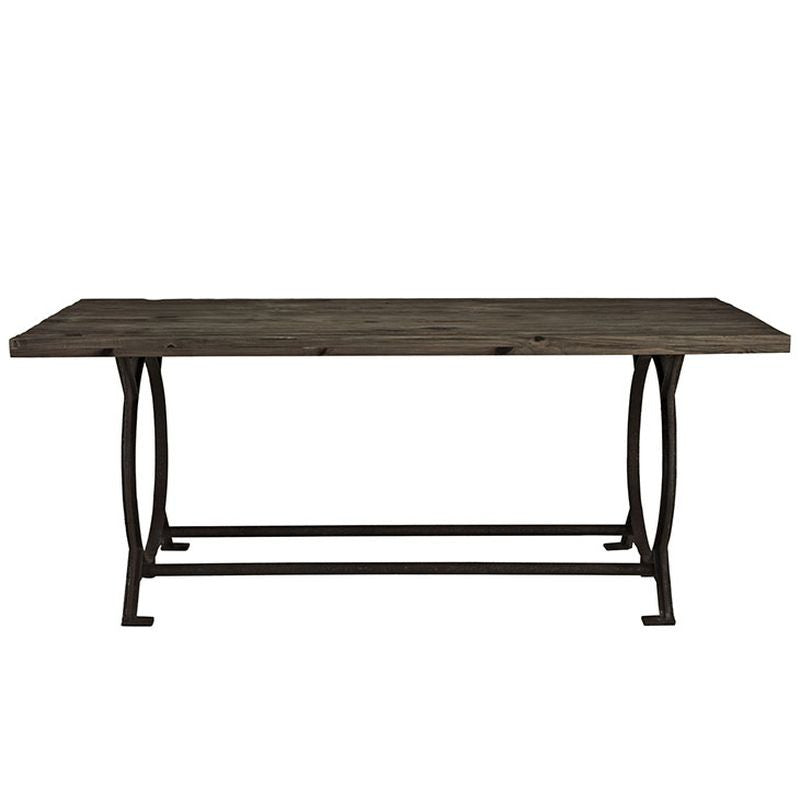 Effuse Wood Top Dining Table in Brown