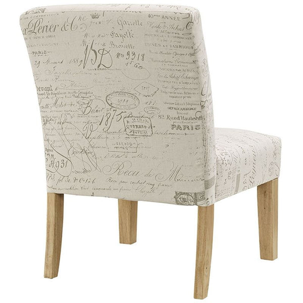 Auteur Fabric Side Chair in White