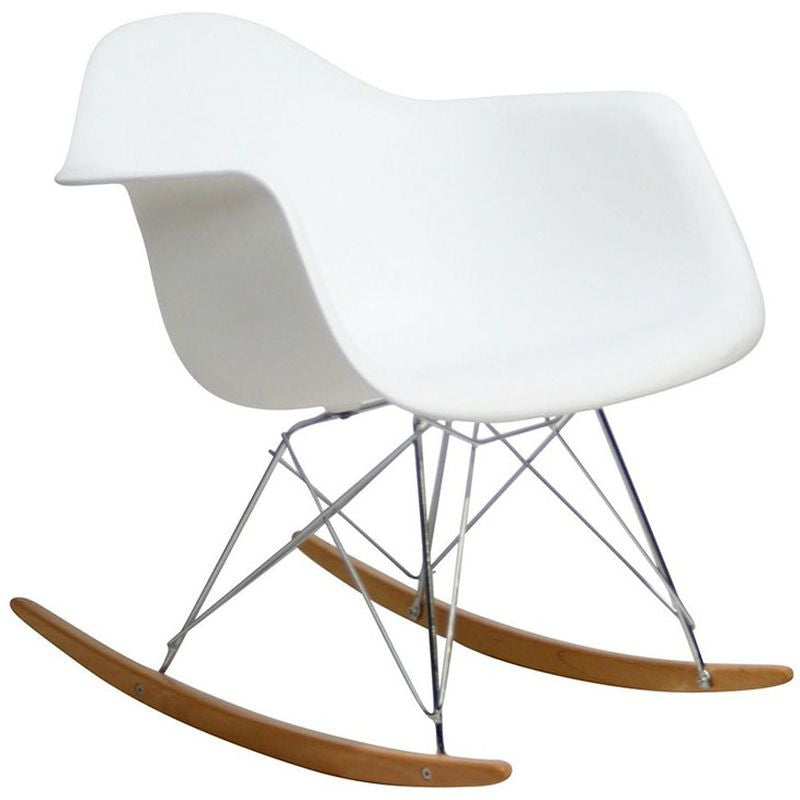 Rocker Lounge Chair in White