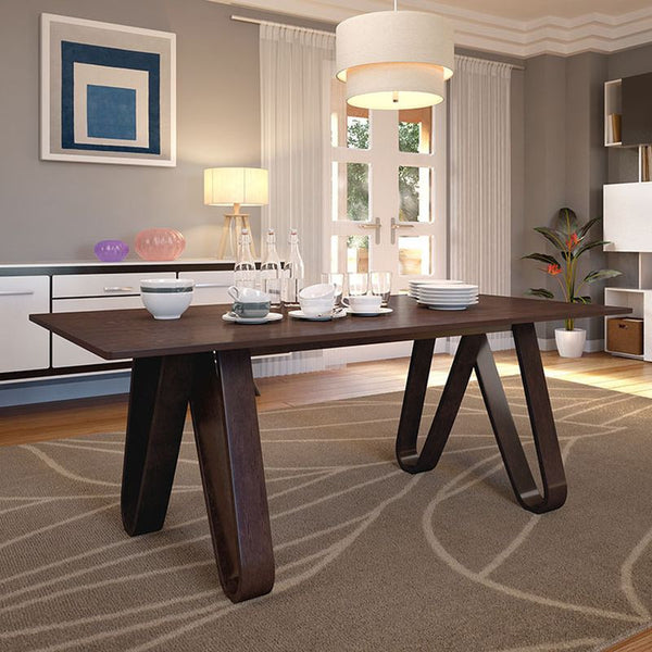 Cision Dining Table in Walnut