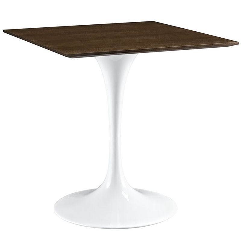 Lippa 28" Wood Dining Table in Walnut