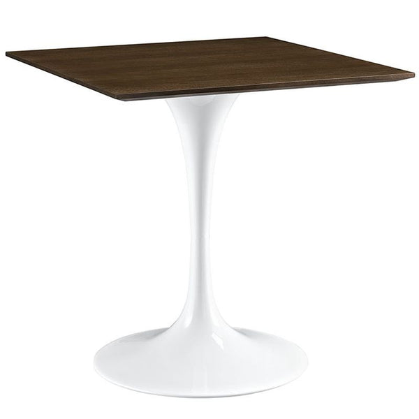 Lippa 28" Wood Dining Table in Walnut