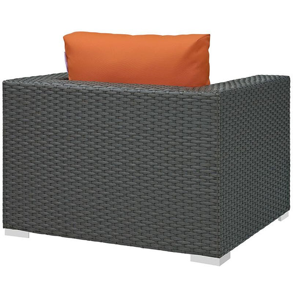 Sojourn Outdoor Patio Sunbrella® Armchair in Canvas Tuscan