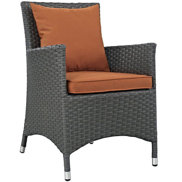 Sojourn Dining Outdoor Patio Sunbrella® Armchair in Canvas Tuscan