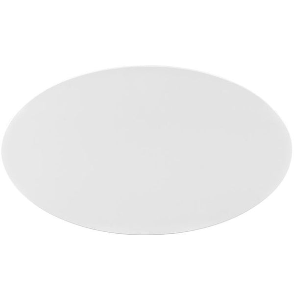 Lippa 48" Oval-Shaped Wood Top Dining Table in White