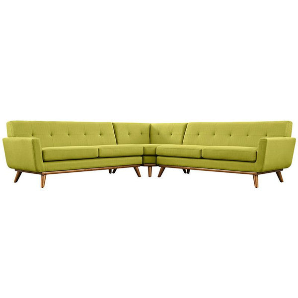 Engage L-Shaped Sectional Sofa in Wheat