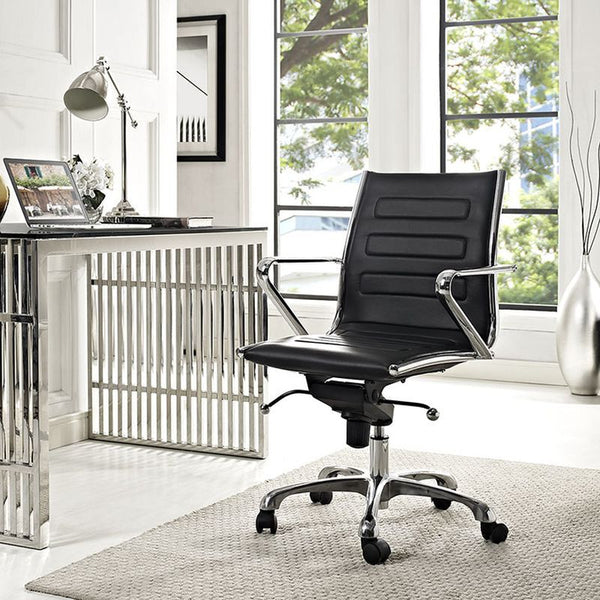 Ascend Mid Back Office Chair in Black