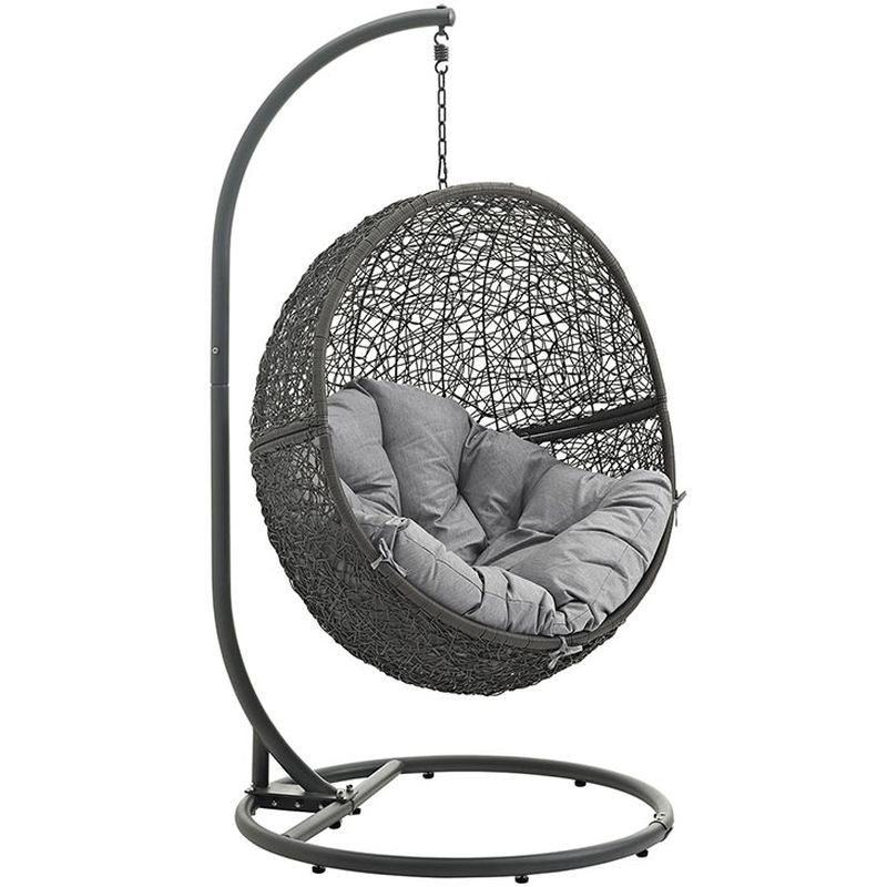 Hide Outdoor Patio Swing Chair in Gray
