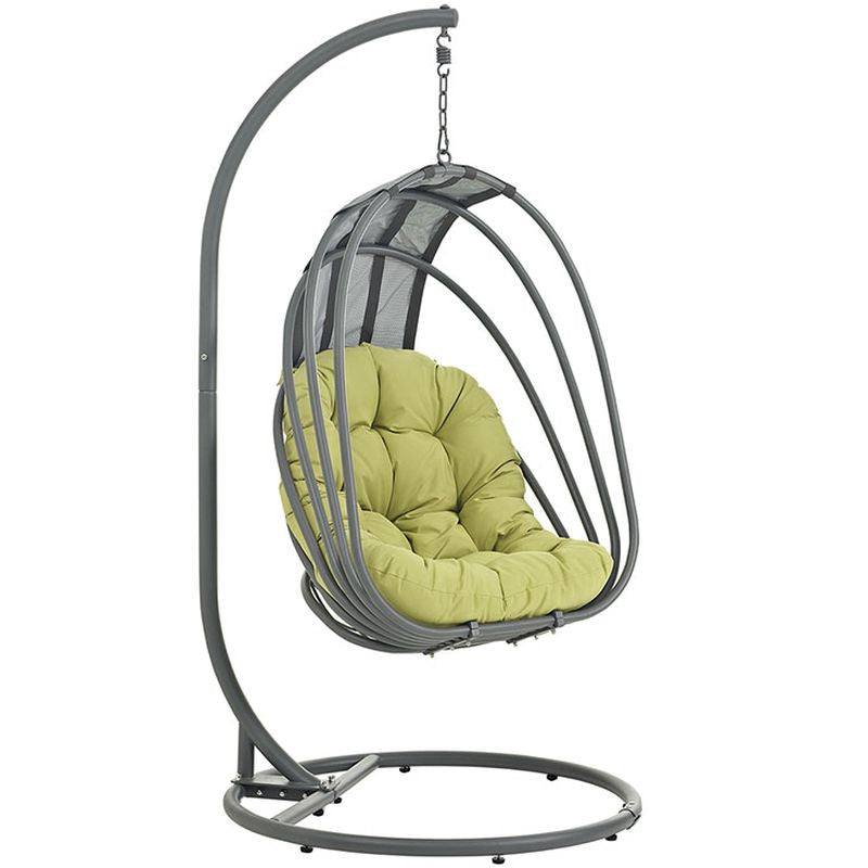 Whisk Outdoor Patio Swing Chair in Peridot
