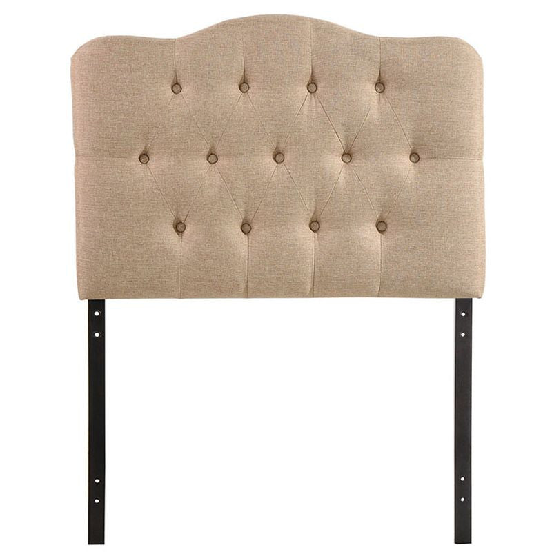 Annabel Twin Fabric Headboard in Beige
