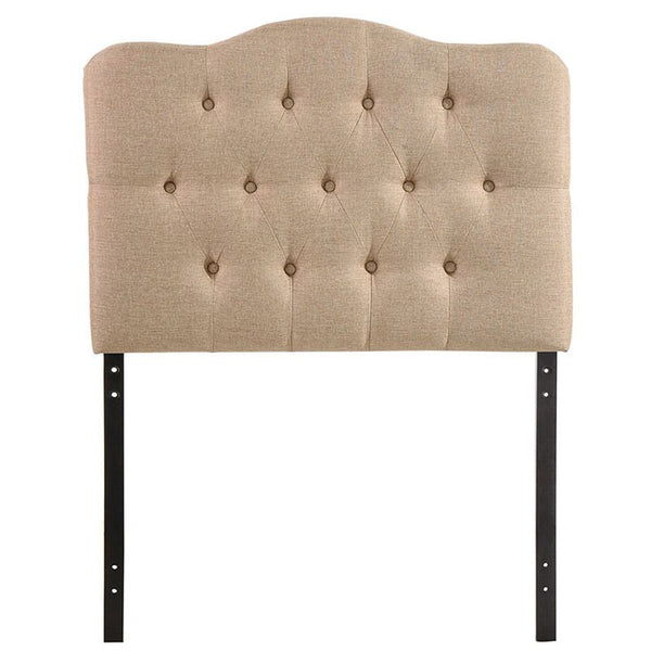 Annabel Twin Fabric Headboard in Beige