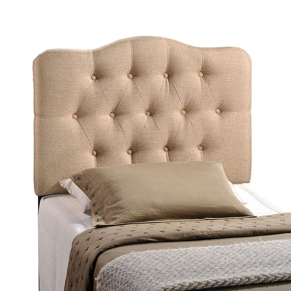 Annabel Twin Fabric Headboard in Beige