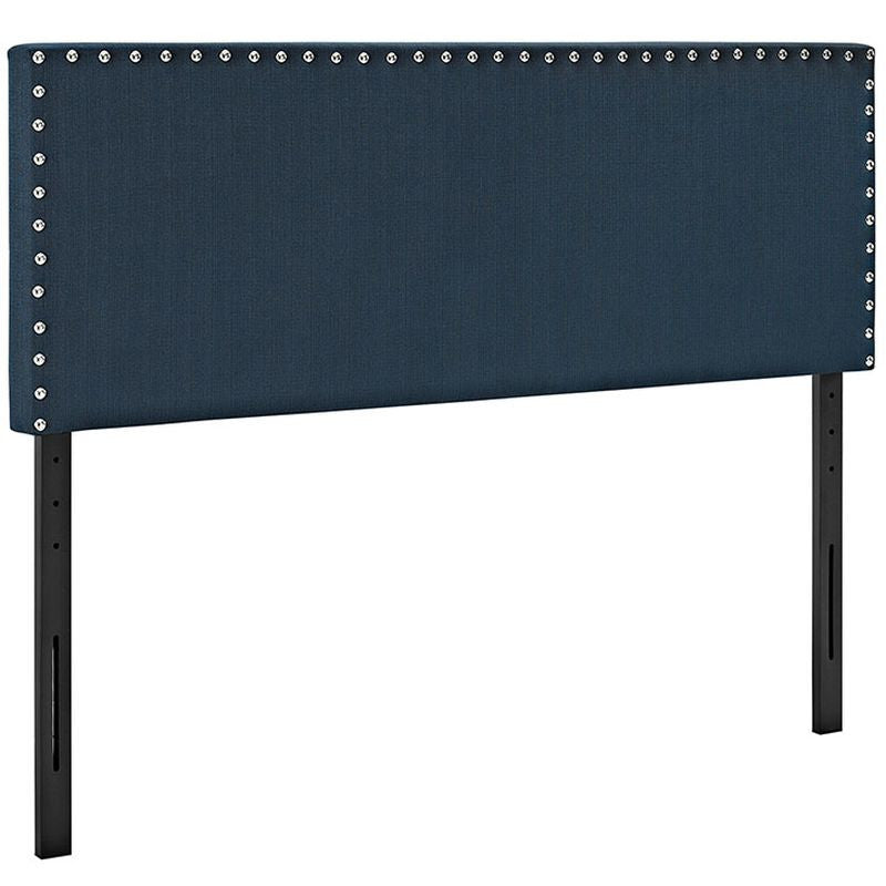 Phoebe Full Fabric Headboard in Azure