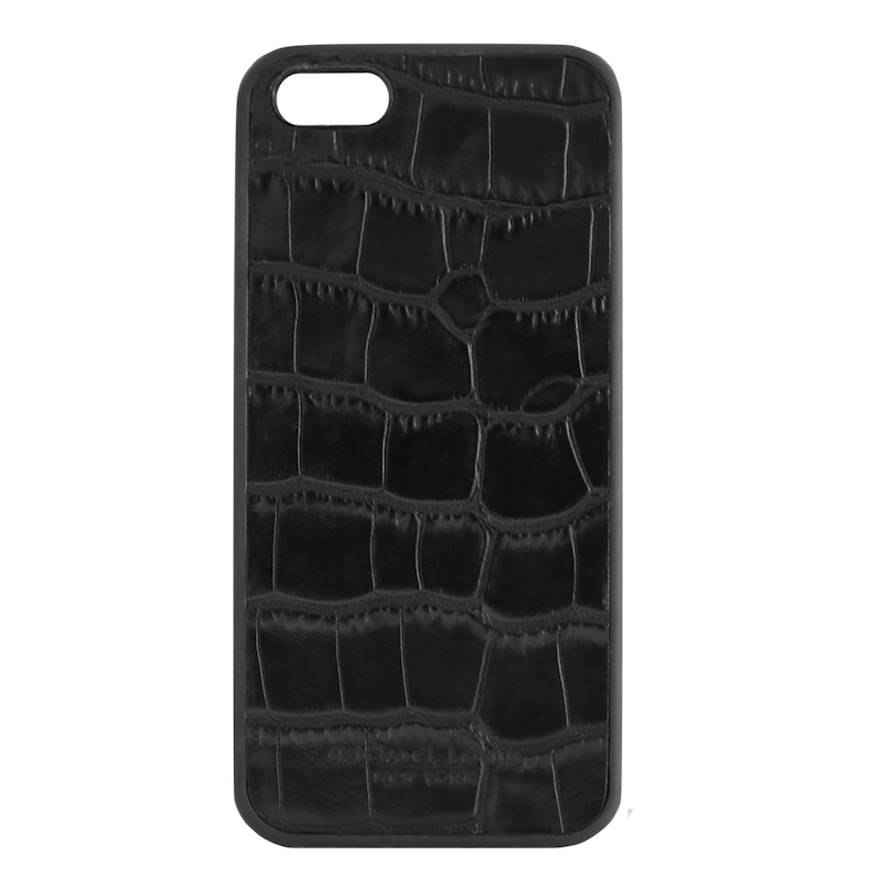 Black Croc Embossed iPhone 5/5S/SE Case