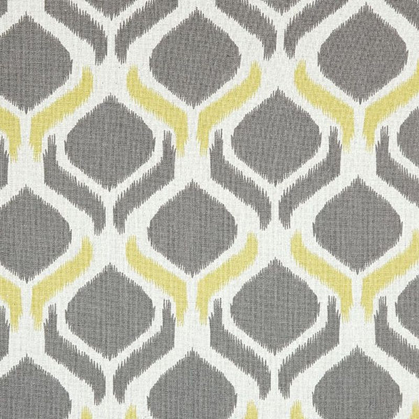 Prue Yellow/Gray Ogee Pattern Accent Chair