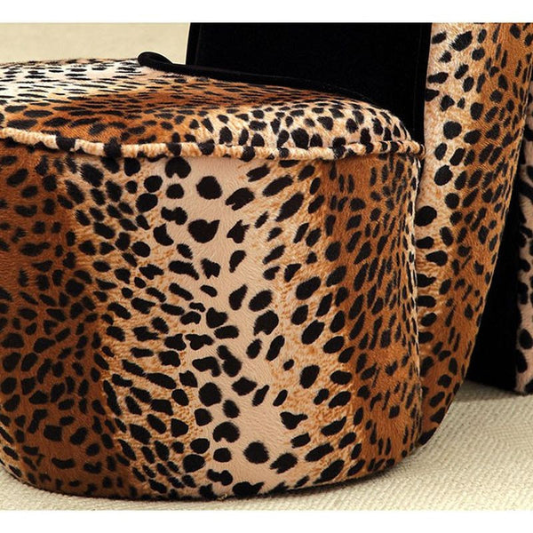 Heely Leopard Small Accent Chair