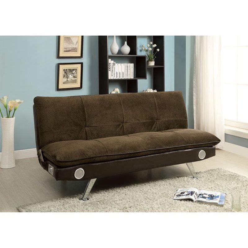 Gallagher Dark Brown Futon Sofa