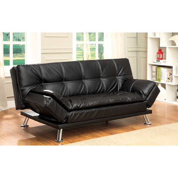 Hauser II Black Futon Sofa
