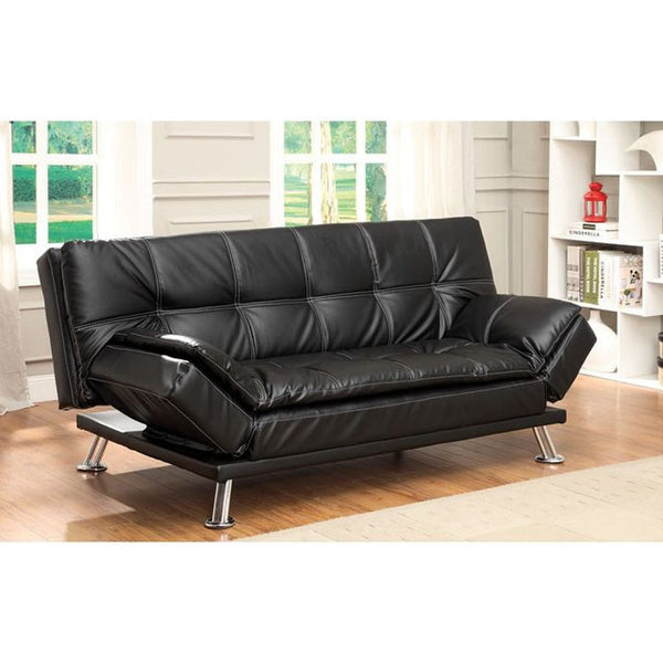 Hauser II Black Futon Sofa