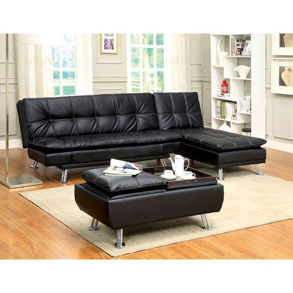 Hauser II Black Futon Sofa