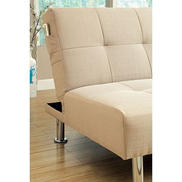 Dewey Ivory Futon Sofa
