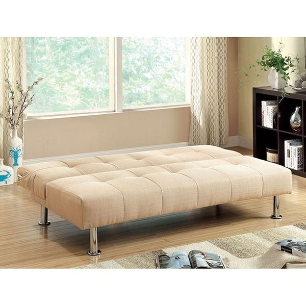 Dewey Ivory Futon Sofa