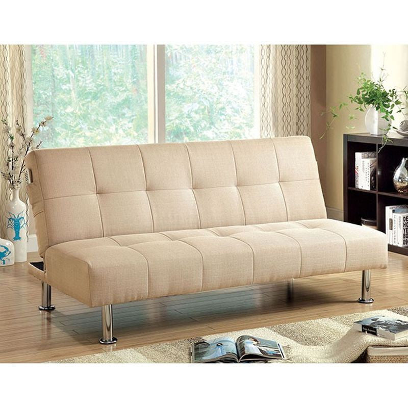 Dewey Ivory Futon Sofa
