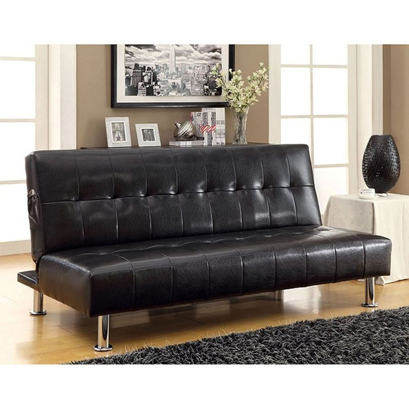 Bulle Black Futon Sofa