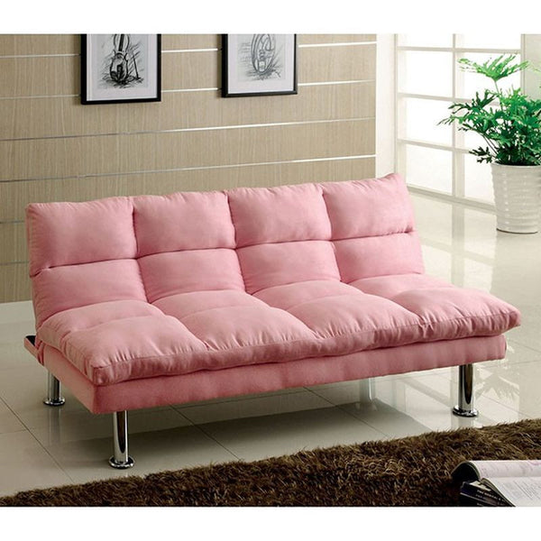 Saratoga Pink Futon Sofa