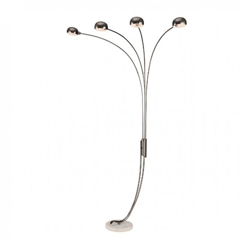 Loretta Black Chrome Arch Lamp