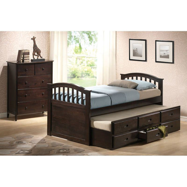Twin Captain Bed & Trundle WIth 3 Drawers
