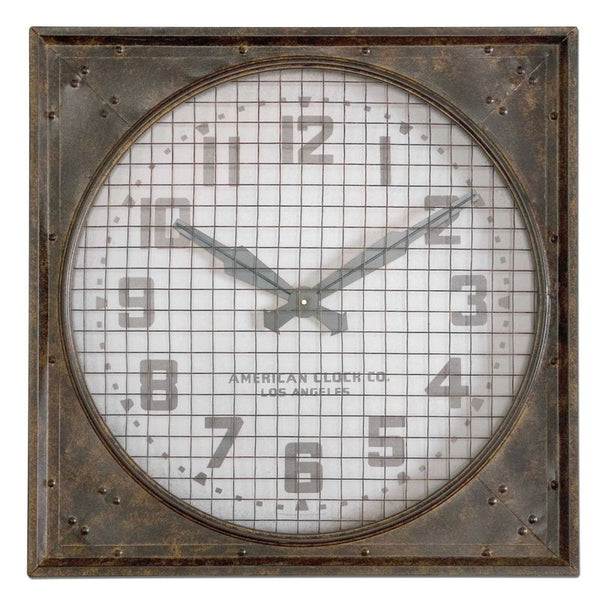 Warehouse Clock w/ Grill