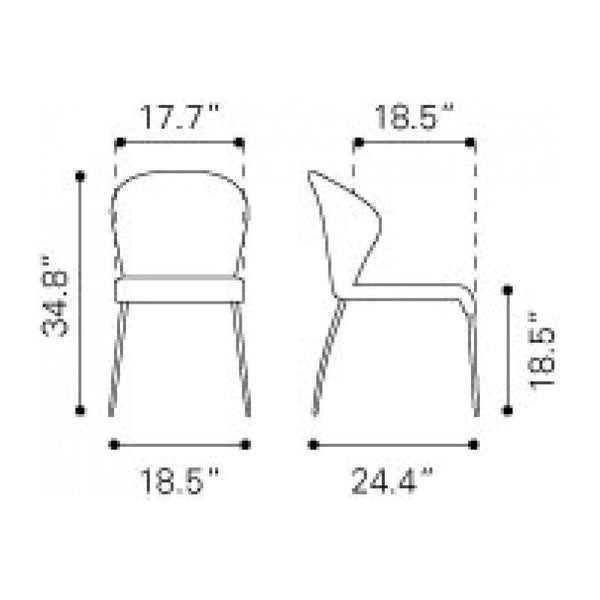 Oulu Dining Chair Graphite