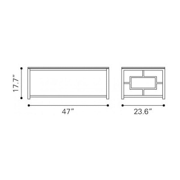 Geranium Coffee Table Stainless Steel