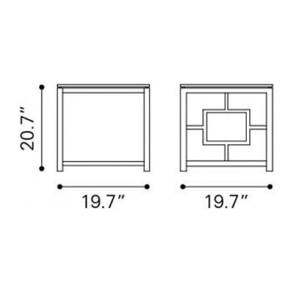 Geranium Side Table Stainless Steel