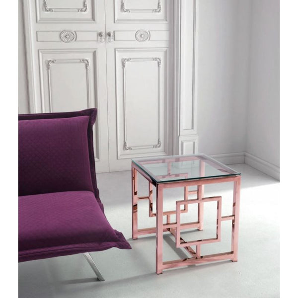 Geranium Side Table Rose Gold