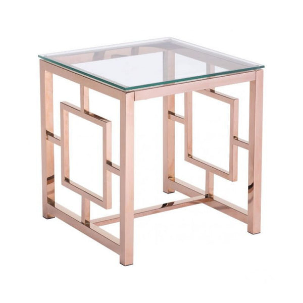 Geranium Side Table Rose Gold